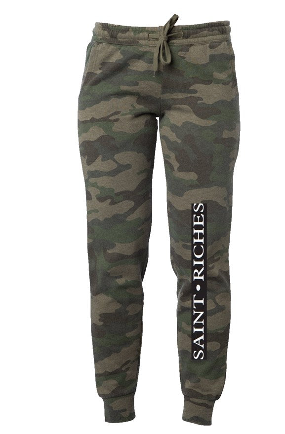 Saint Riches Womens Camo Wash Sweatpants