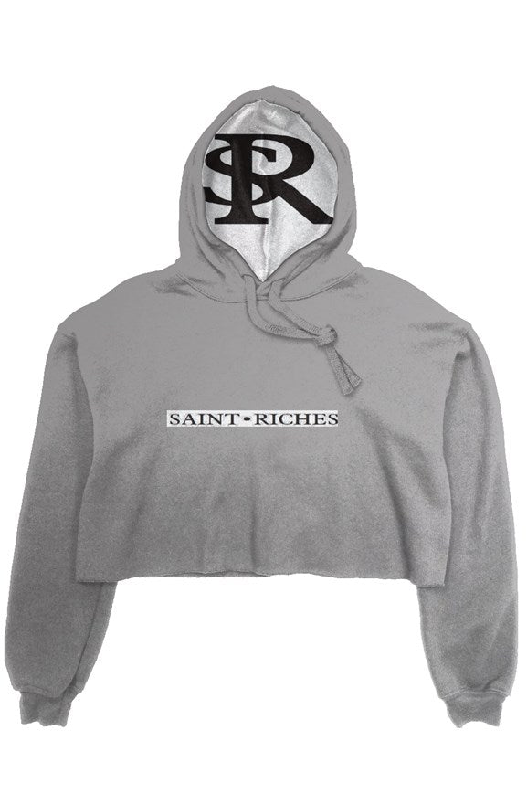 Saint Riches crop fleece hoodie